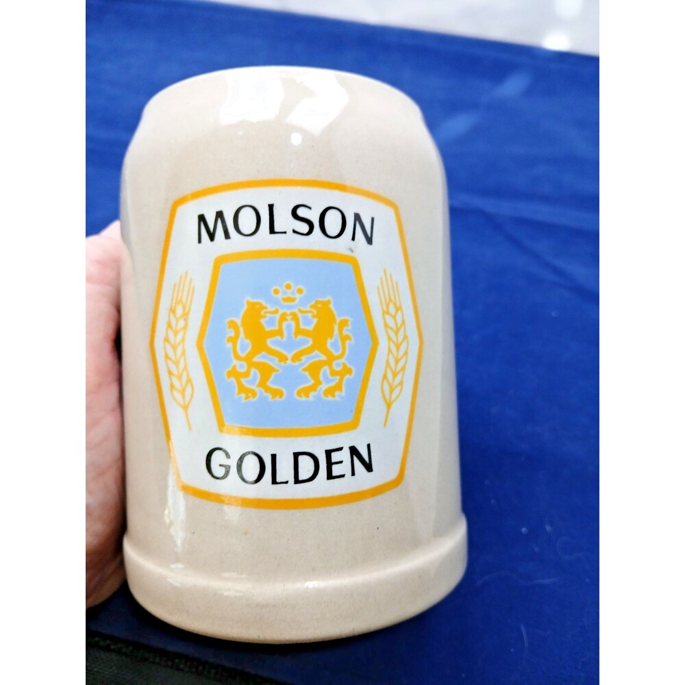 Molson Golden Beer Stein Mug Made in Germany Collectible